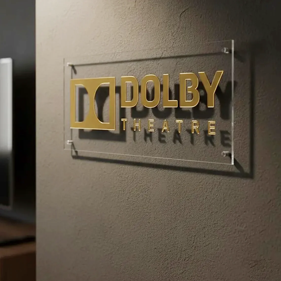 Home Cinema Atmos - لوحة أكريليك شفافة ثلاثية الأبعاد بتقنية