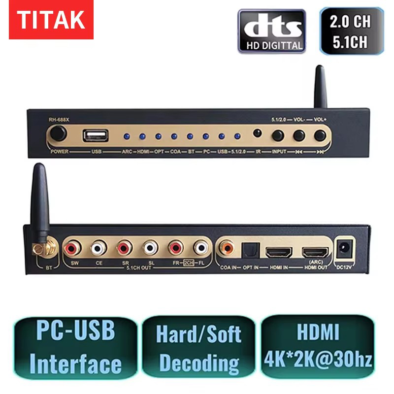Surround Sound Decoder - مستخرج صوت متوافق مع HDMI DTS