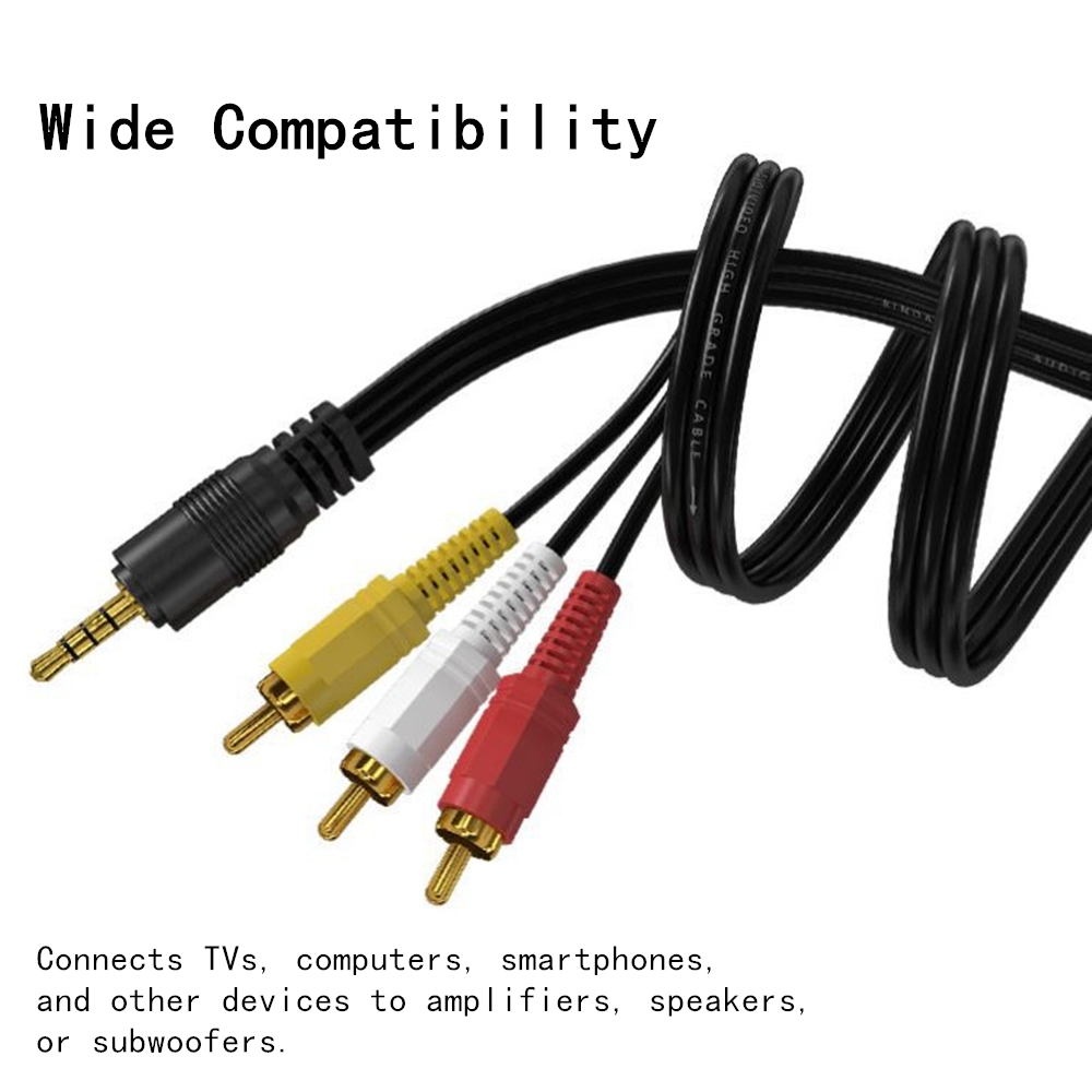 Video Home Cinema - 3.5 مللي متر إلى 3 RCA