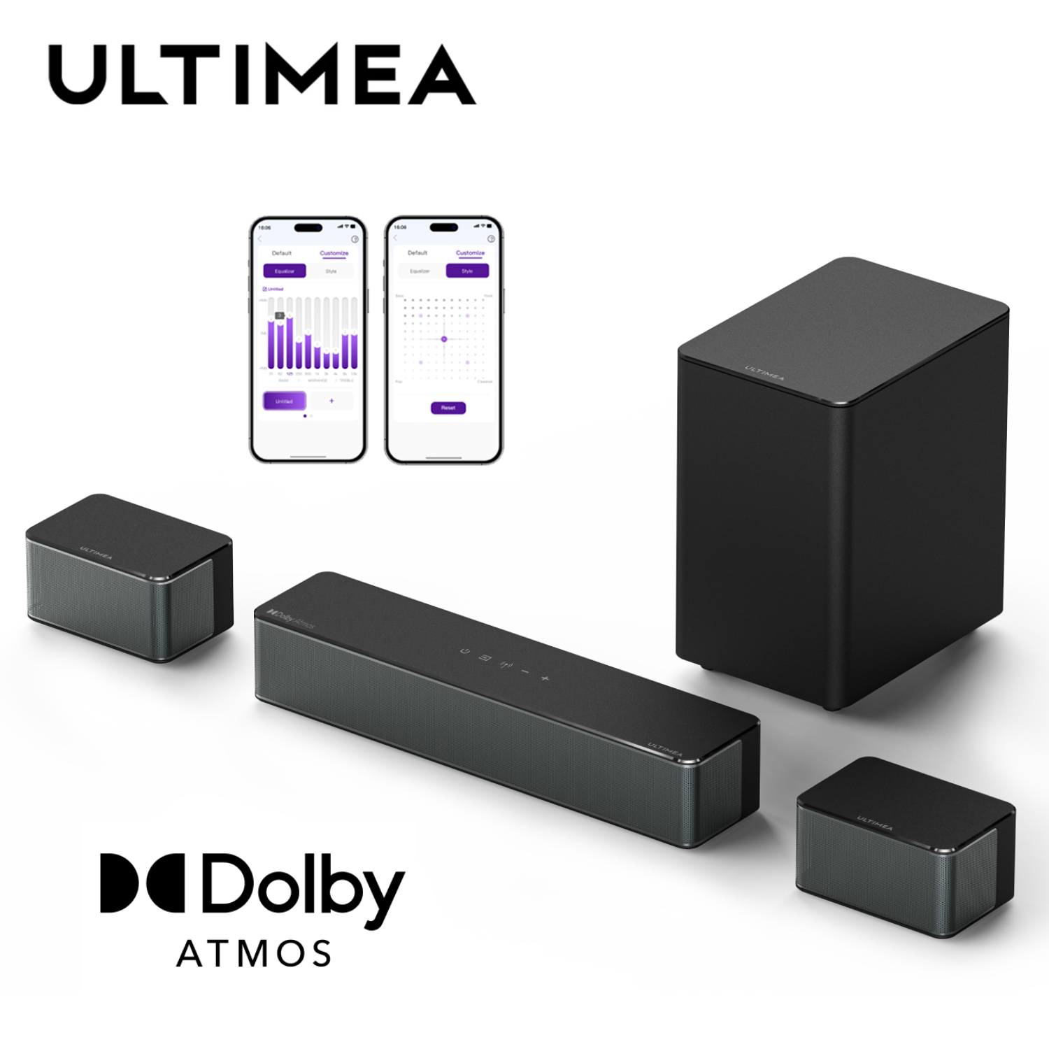 Home Cinema Atmos - مكبر صوت ULTIMEA Poseidon M4T بنظام