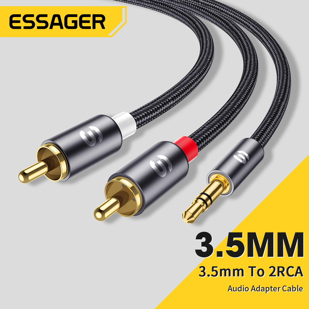 Home Cinema Pc - Essager RCA كابل الصوت ستيريو 3.5