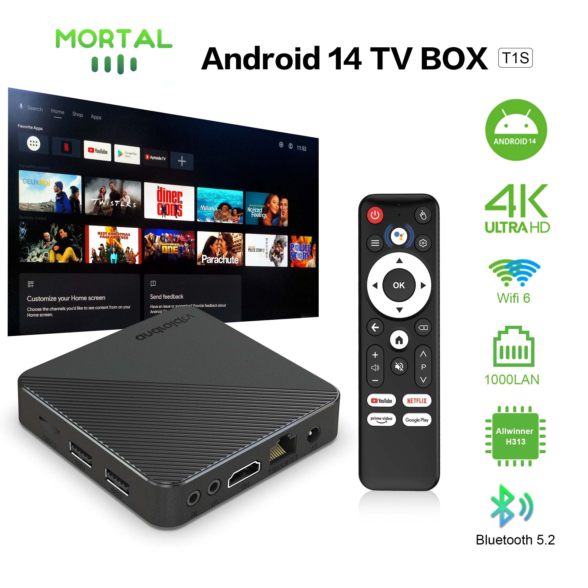 Video Home Cinema - صندوق تلفاز ذكي يعمل بنظام Android