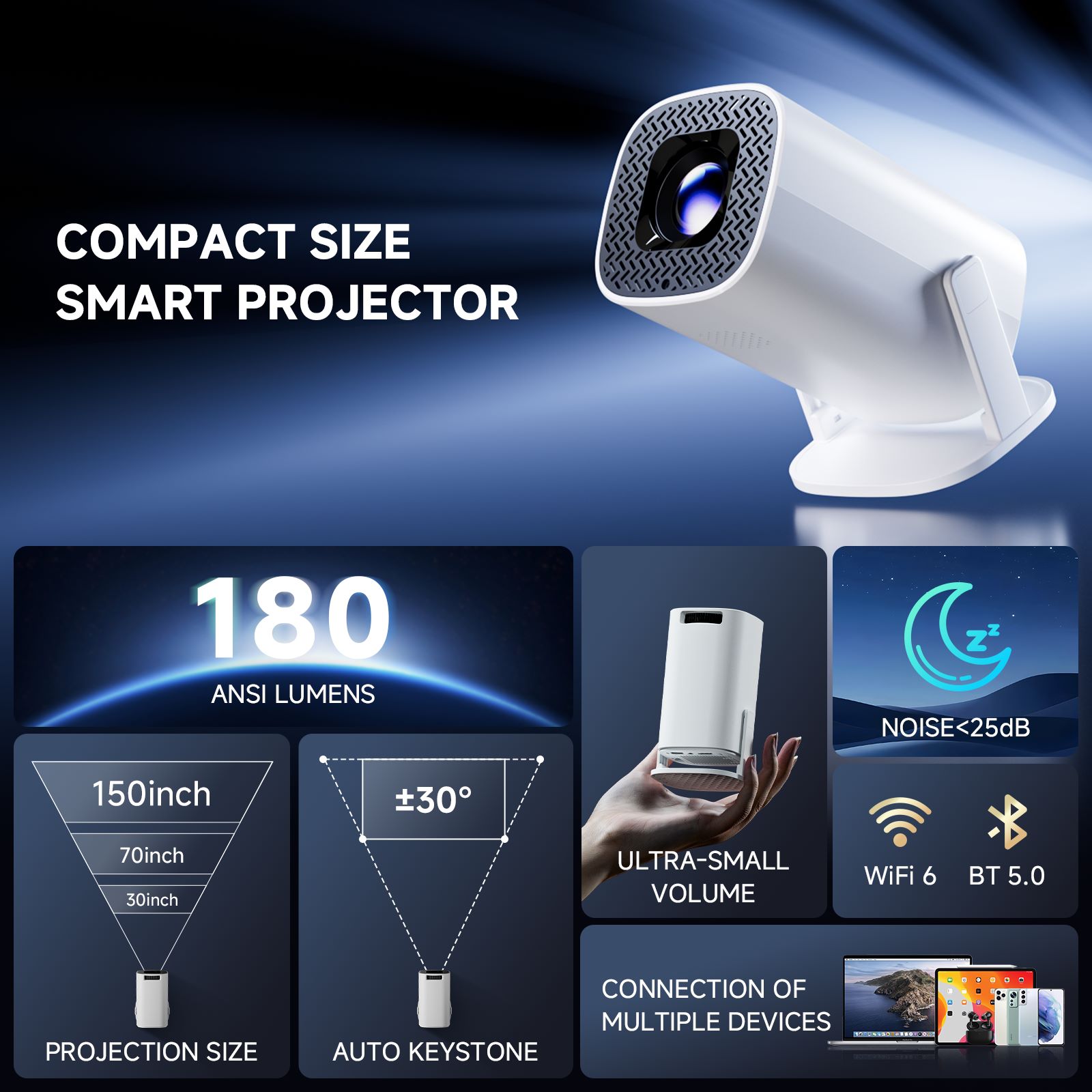 HONGTOP P30PRO جهاز عرض صغير ذ - مراجعة Video Home Cinema وسعره