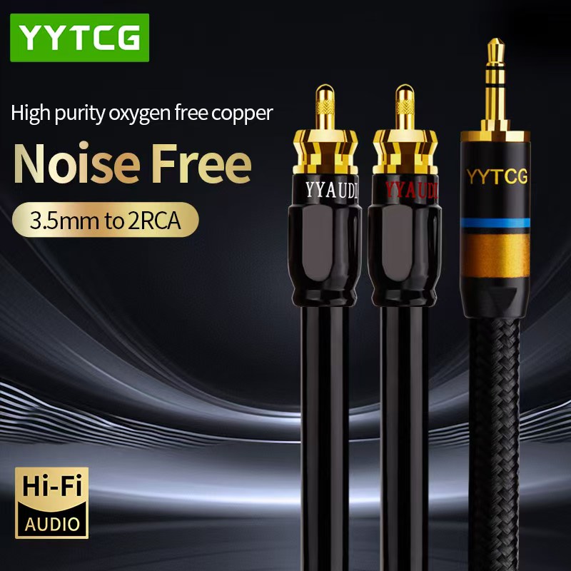 YYTCG كابل RCA HiFi ستيريو 3.5 - مراجعة Home Cinema Pc وسعره