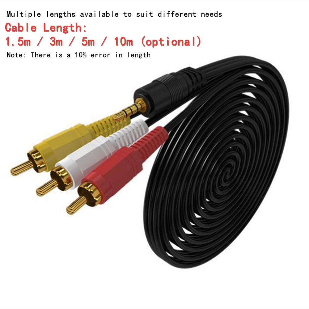 3.5 مللي متر إلى 3 RCA كابل ال - مراجعة Video Home Cinema وسعره