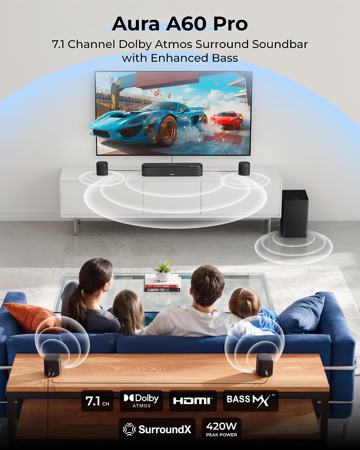 نظام صوت محيطي دولبي أتموس 7.1 - مراجعة Home Cinema Atmos وسعره