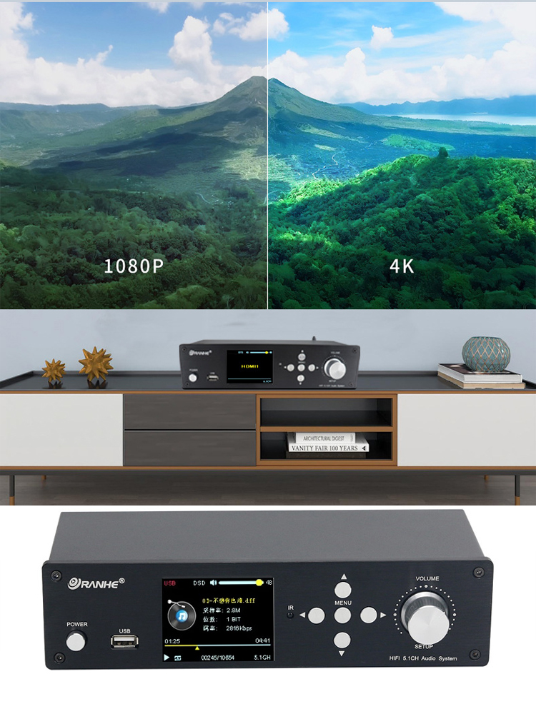 وحدة فك ترميز DTS AC3 المتوافق - مراجعة Surround Sound Decoder وسعره