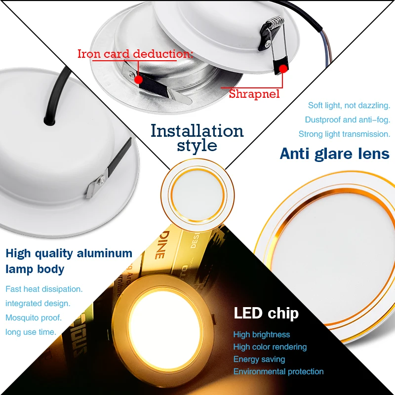 Led النازل راحة مصابيح السقف ا - مراجعة Home Cinema Led وسعره